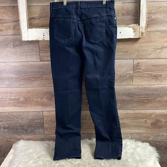 Gloria Vanderbilt Ladies Amanda Jeans, Size 10, Dark Blue - Picture 5 of 11
